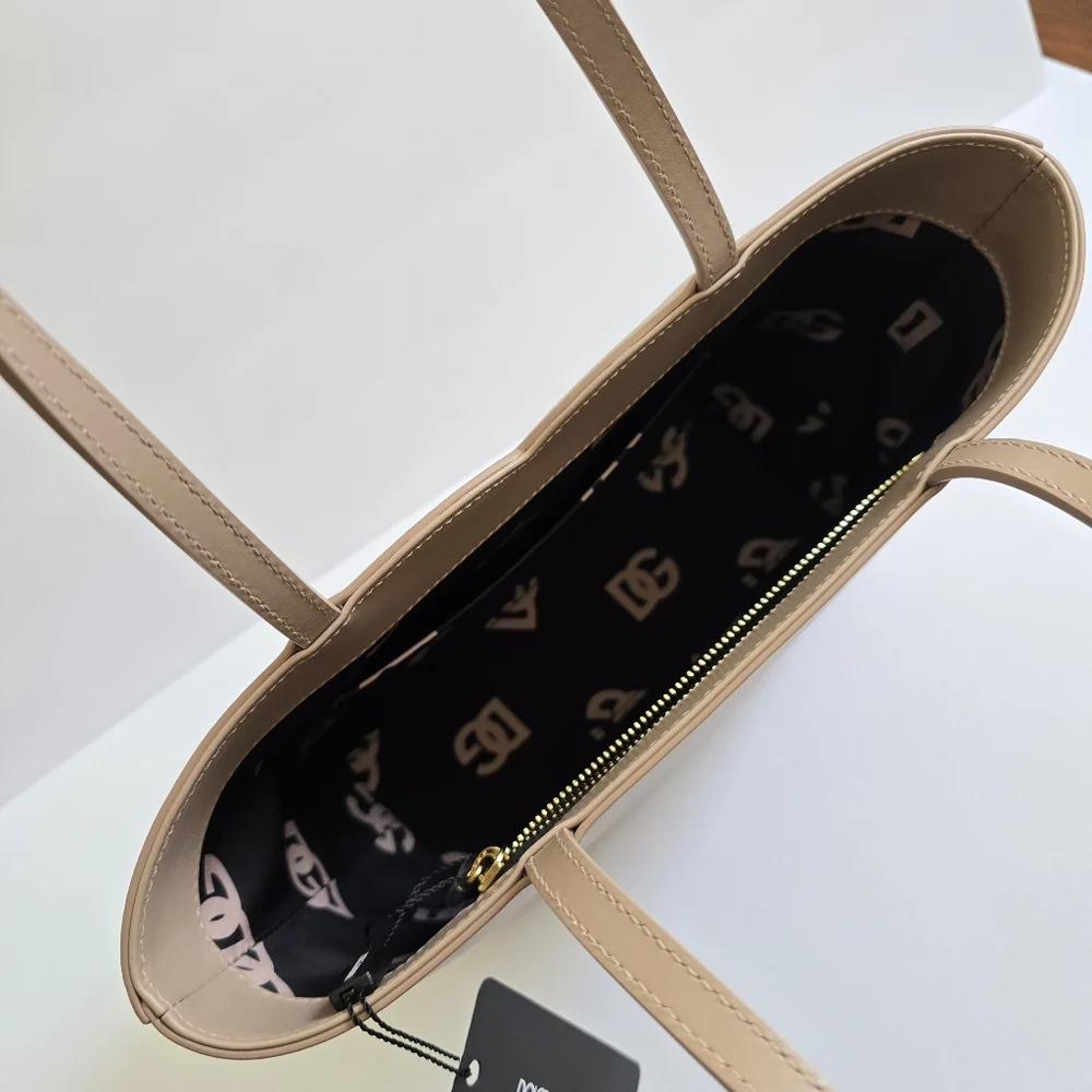 Dolce & Gabbana  Medium DG Leather Shopper Tote Bag Powder Pink - Picture 5 of 12